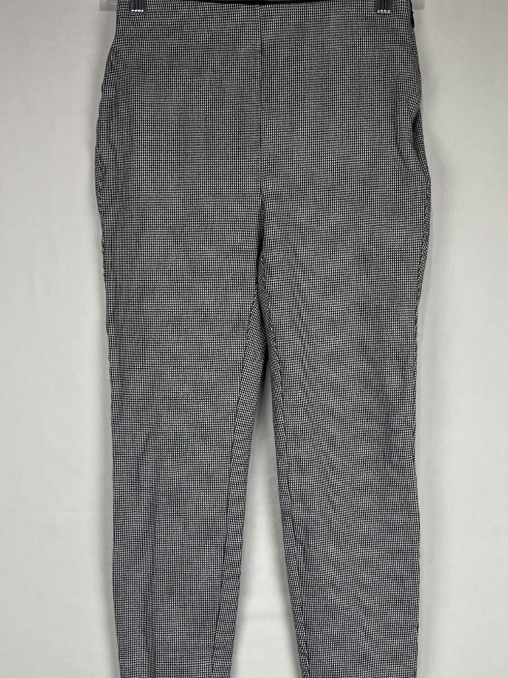 GUC LOFT Pants Womens Black White Houndstooth High Waist Skinny Crop Size 00